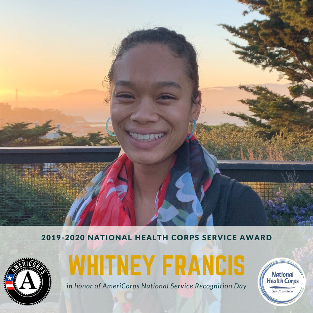 Whitney Francis NHC SF Service Award