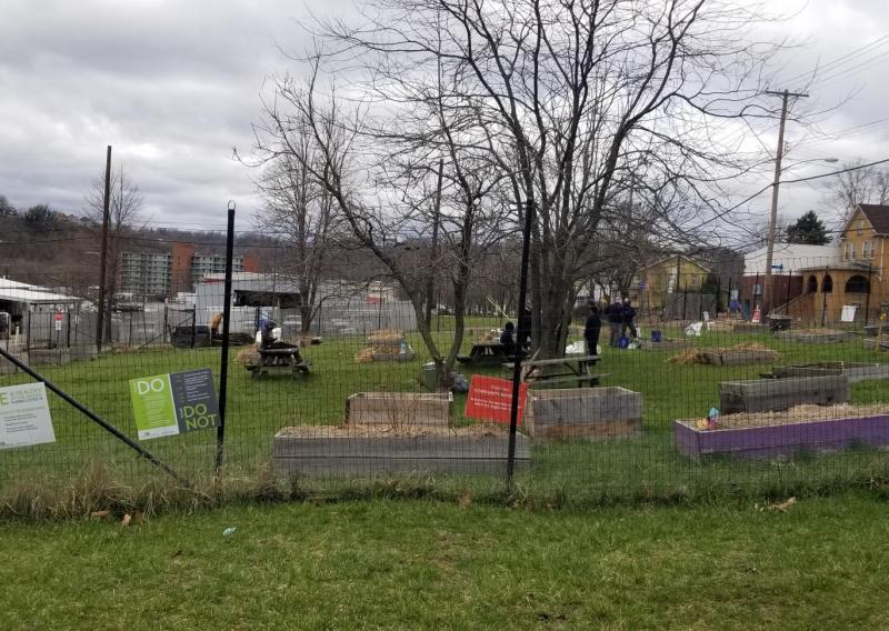 The McKeesport community garden in Pittsburgh 