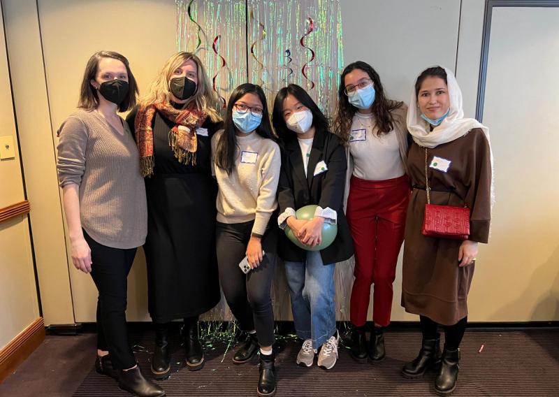 Some members of the health team and I at the baby shower our women's health specialist organized for all of the new babies that came in amidst the Afghan surge