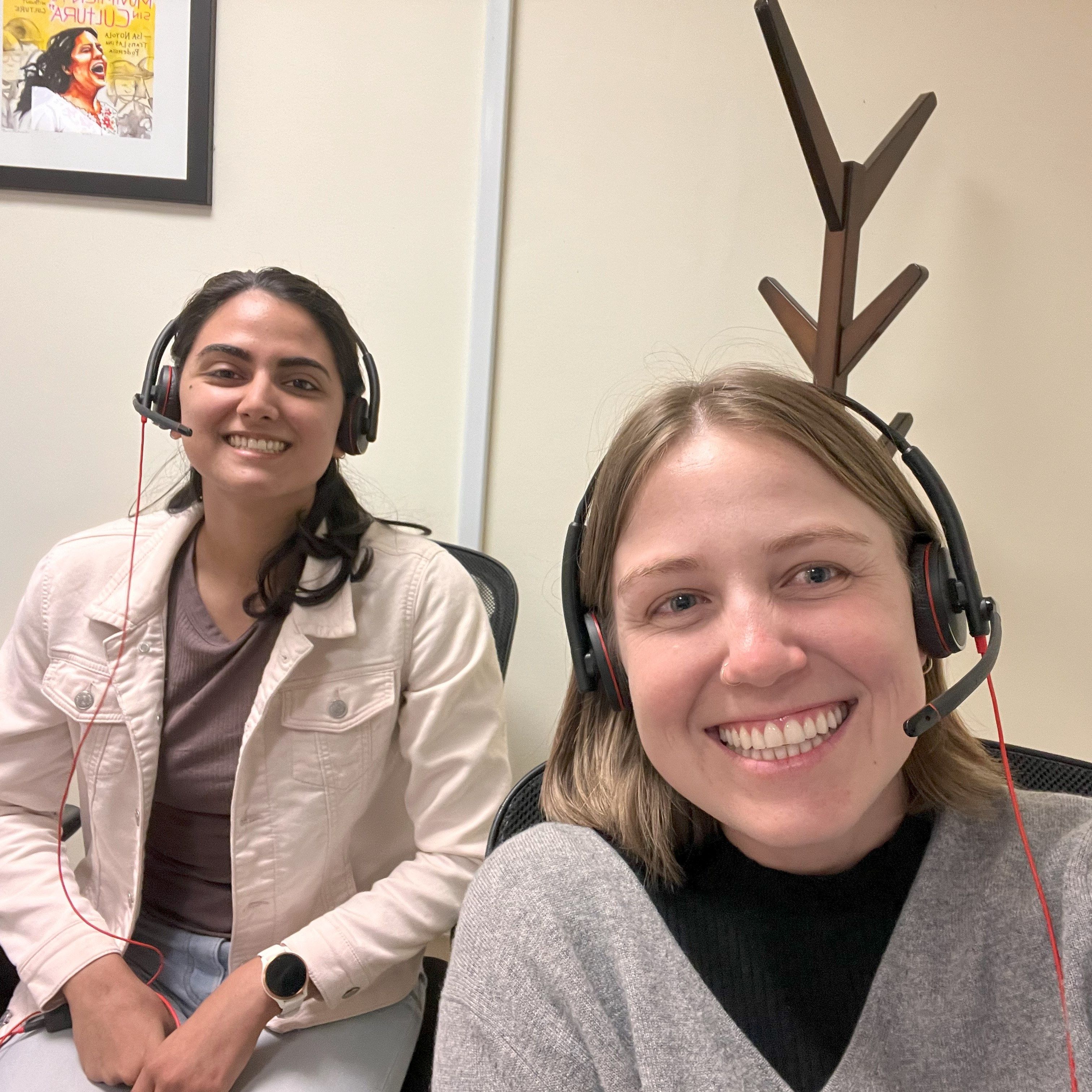 Morgan is seen with AmeriCorps member Alya while serving together on-site as Value-Based Care Coordinators.